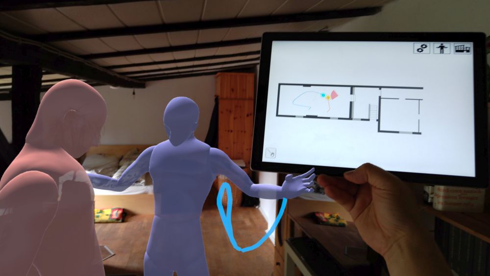 Preview for research project: AvatAR: An Immersive Analysis Environment for Human Motion Data Combining Interactive 3D Avatars and Trajectories