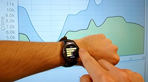 Preview for research project: David Meets Goliath: Smartwatch plus Large Display for Visual Data Exploration